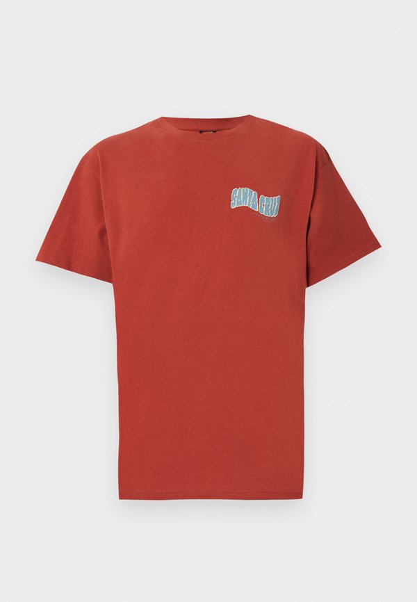 TIKI HAND BACK UNISEX - Print T-shirt - dark rust4