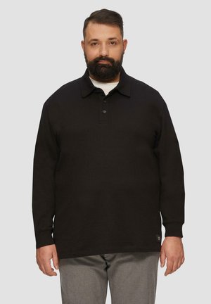 MIT LOGO PATCH - Poloshirt - schwarz