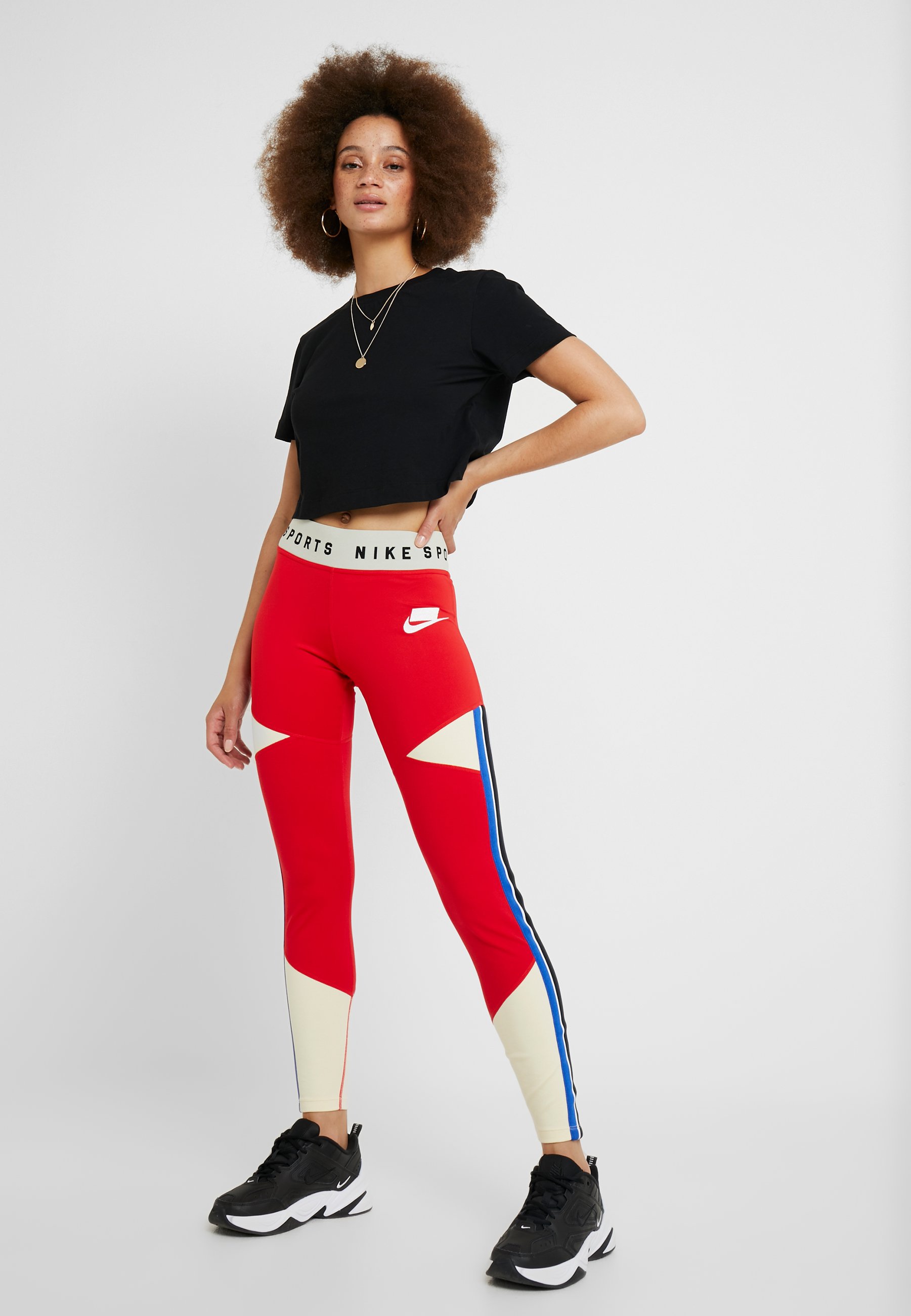 red nike leggings