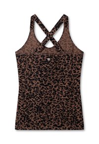 10DAYS WRAPPER LEOPARD - Top - dark fudge