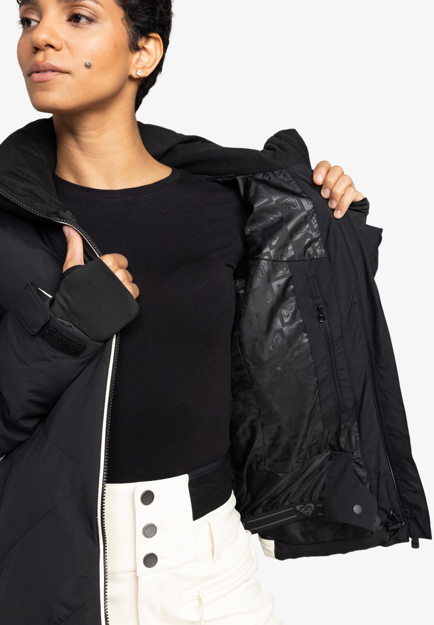 Roxy SNOWDRIFT JACKET - Snowboardjacke - true black/schwarz - Zalando