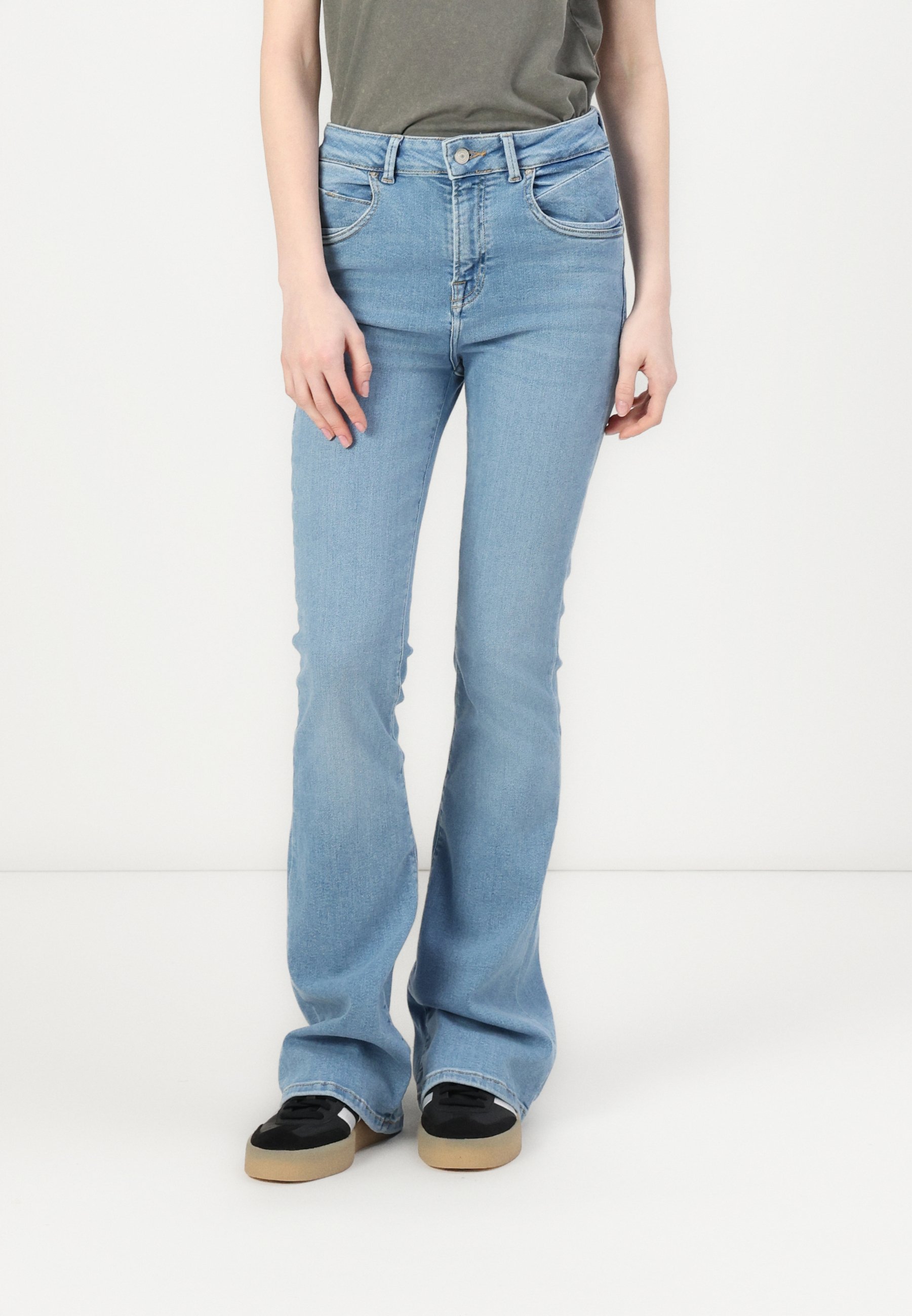 LTB Jeans Dames Fallon 400 - Bootcut Mid Rise Basic-5-Pocket Light