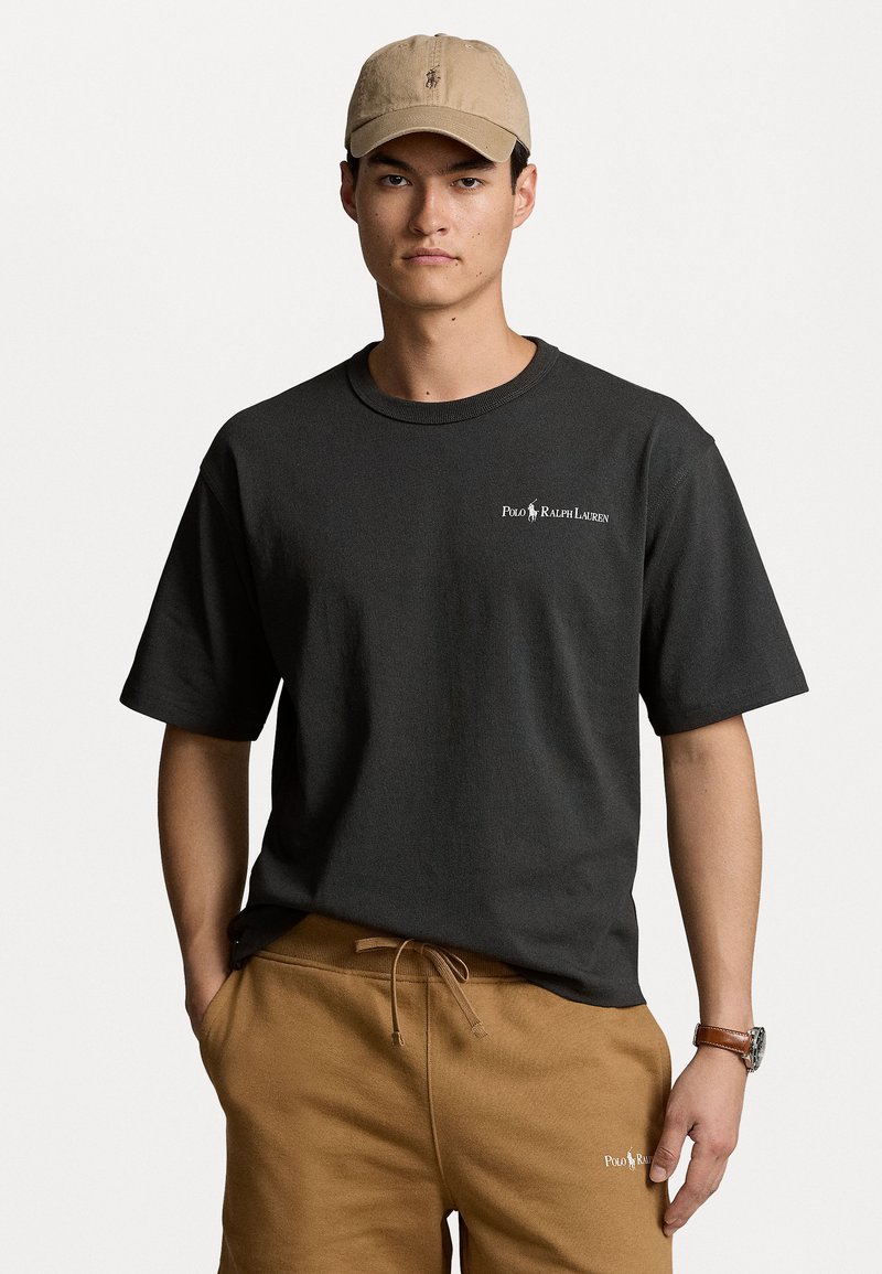 Polo Ralph Lauren RELAXED FIT LOGO JERSEY T-SHIRT - Základné tričko - faded black