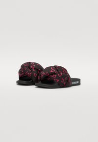 Love Moschino Ciabattine - black/fuchsia