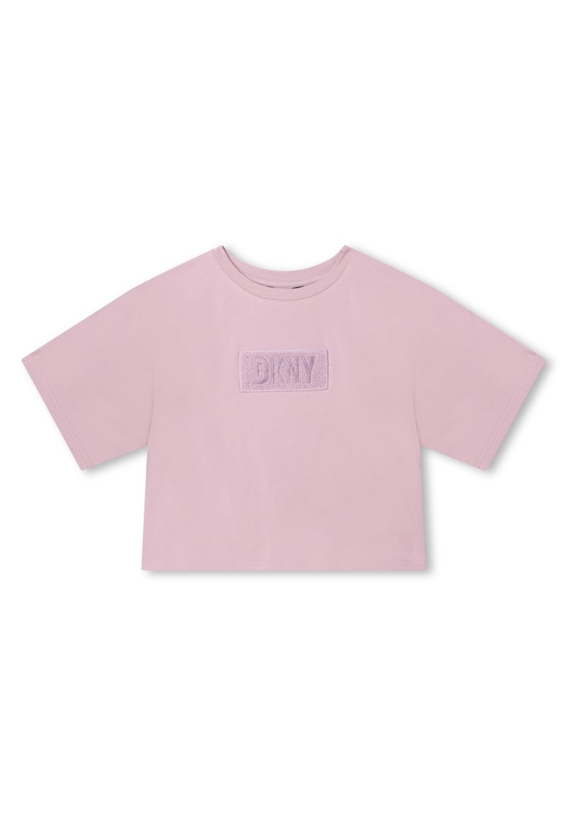 DKNY T-shirt print donkerroze