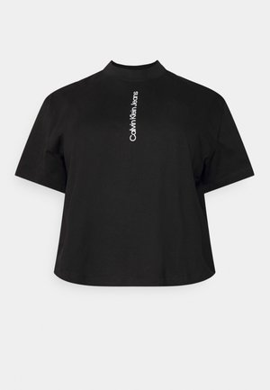 PLUS BACK LOGO TEE - Print T-shirt - black