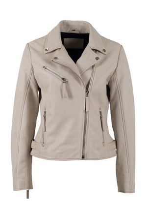 Leren jas - ivory