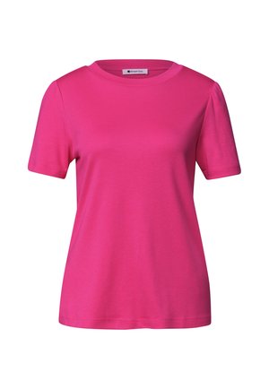 Street One, T-SHIRT MIT GERAFFTEM ÄRMEL - T-shirt basique - magenta dream
