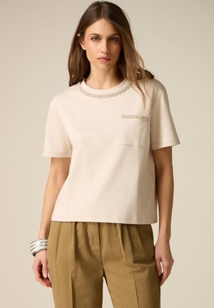Oltre CON CRISTALLI - T-shirts print - beige
