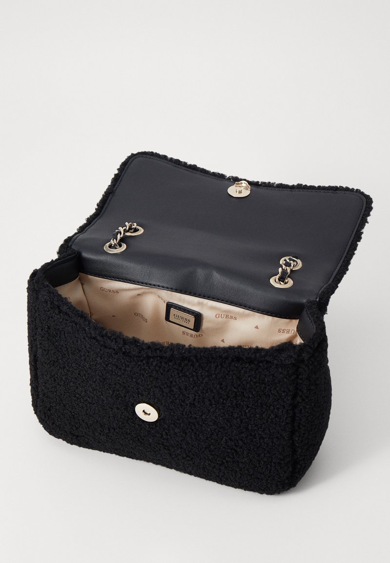 Sac Bandoulière Guess Aslia – Noir Polyester – Convertible à Fermeture éclair – Neuf Avec étiquettes