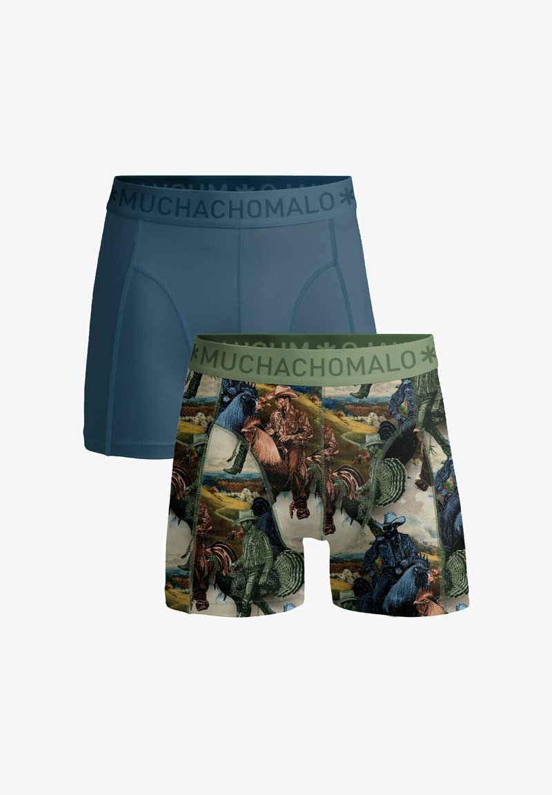 MUCHACHOMALO 2-PACK PRINT SOLID - Boxer Briefs - print blue
