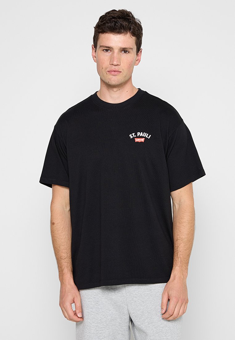 Levi’s® T-shirt print zwart