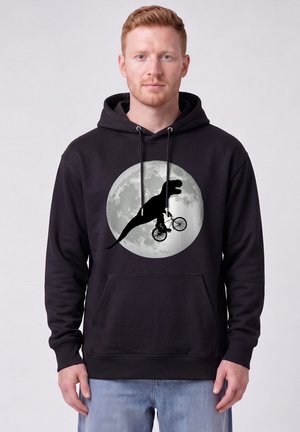 watapparel, FLYING TREX UNISEX - Kapuzenpullover - black