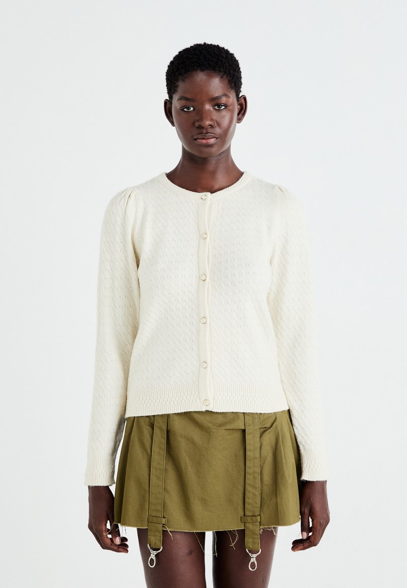 ONLY ONLKATIA PUFF CARDIGAN - Adīta jaka - whitecap gray melange