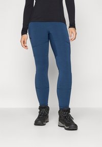 Norrøna FEMUND WARMWOOL FLEX - Tights - indigo night