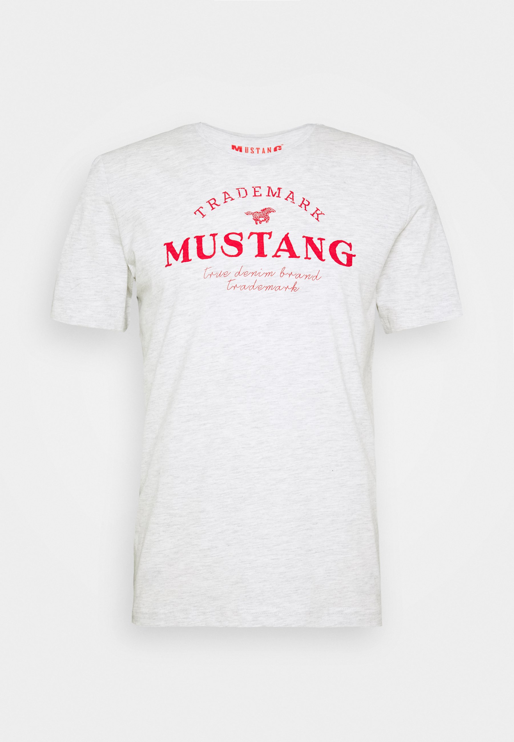 Mustang ALEX T shirts med print light grey melange Mustang ALEX - T-shirts med print - light grey melange