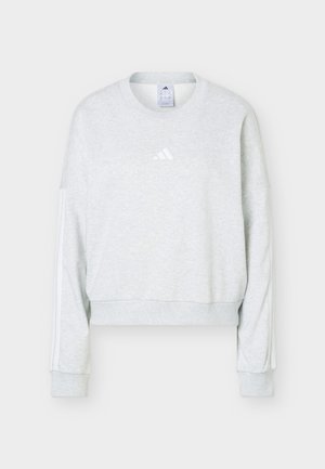 adidas Sportswear, ESSENTIALS 3 STRIPES - Φούτερ - light grey heather/white