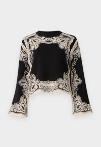 GIANNA COMBO SWEATER - Jumper - black