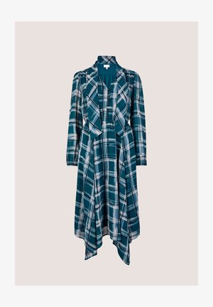 Apricot, CHECK CREPE MIDI DRESS - Vestido informal - teal