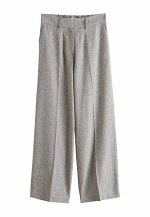 RICH HERRINGBONE WIDE LEG - Stoffhose - mole