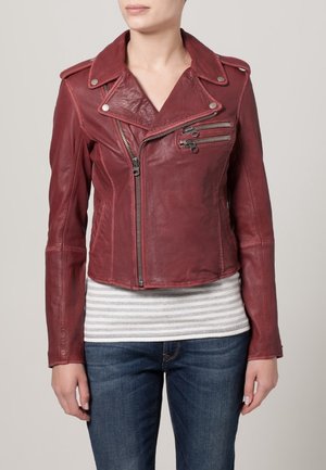 Leren jas - orange