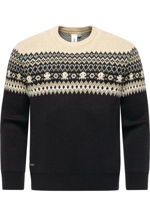 NORWEGERPULLOVER NORWEN - Strikkegenser - black