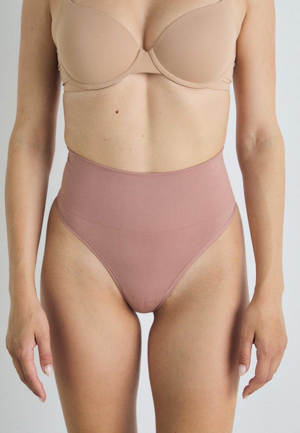 SOFT SCULPT BANDEAU - Thong - toasted almond