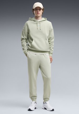 Puma, ESSENTIALS NO.1 LOGO FLEECE HOODIE - Huppari - soft grass