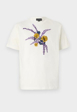 Emporio Armani Print T-shirt - jet stream