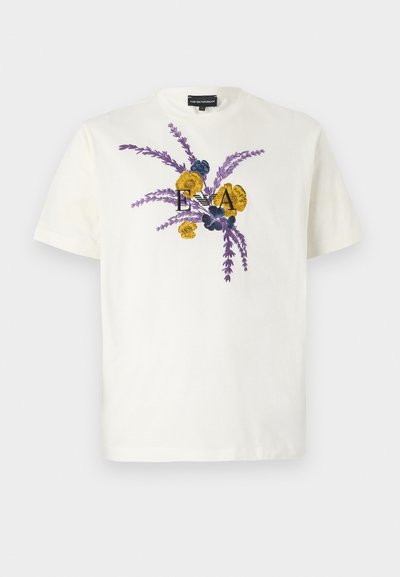 Emporio Armani Print T-shirt - jet stream
