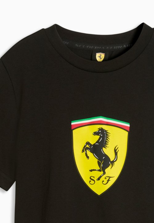 PUMA SCUDERIA FERRARI COLOURED SHIELD T-SHIRT UNISEX - Print T-shirt - black — photo 6