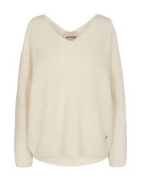 THORA V-NECK - Jumper - ecru