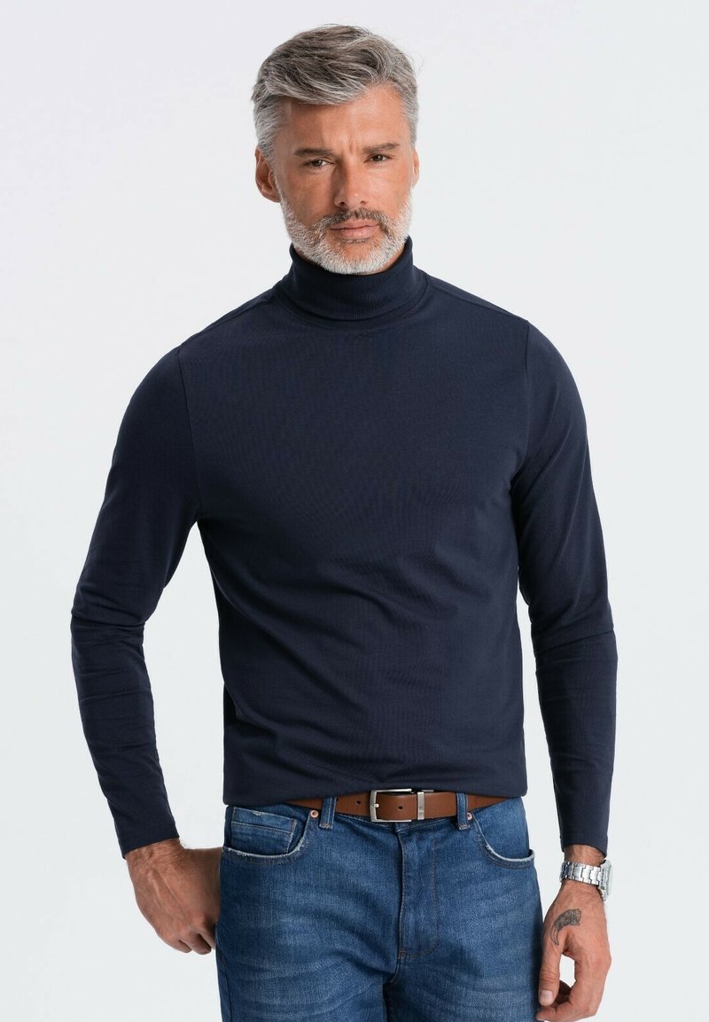 Ombre OM-LSCL-0112 - Langarmshirt - navy blue