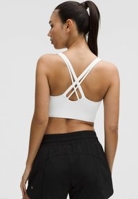 lululemon ENERGY EVOLVE - Sportski grudnjak sa srednje jakom potporom - white