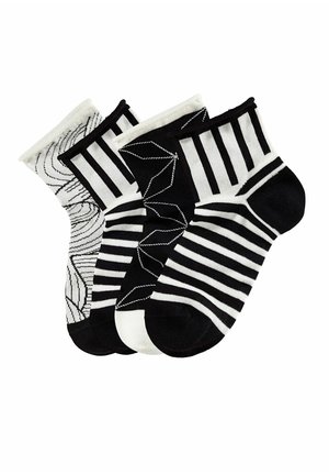 H.I.S 4 PACK - Socken - schwarz weiß gemustert