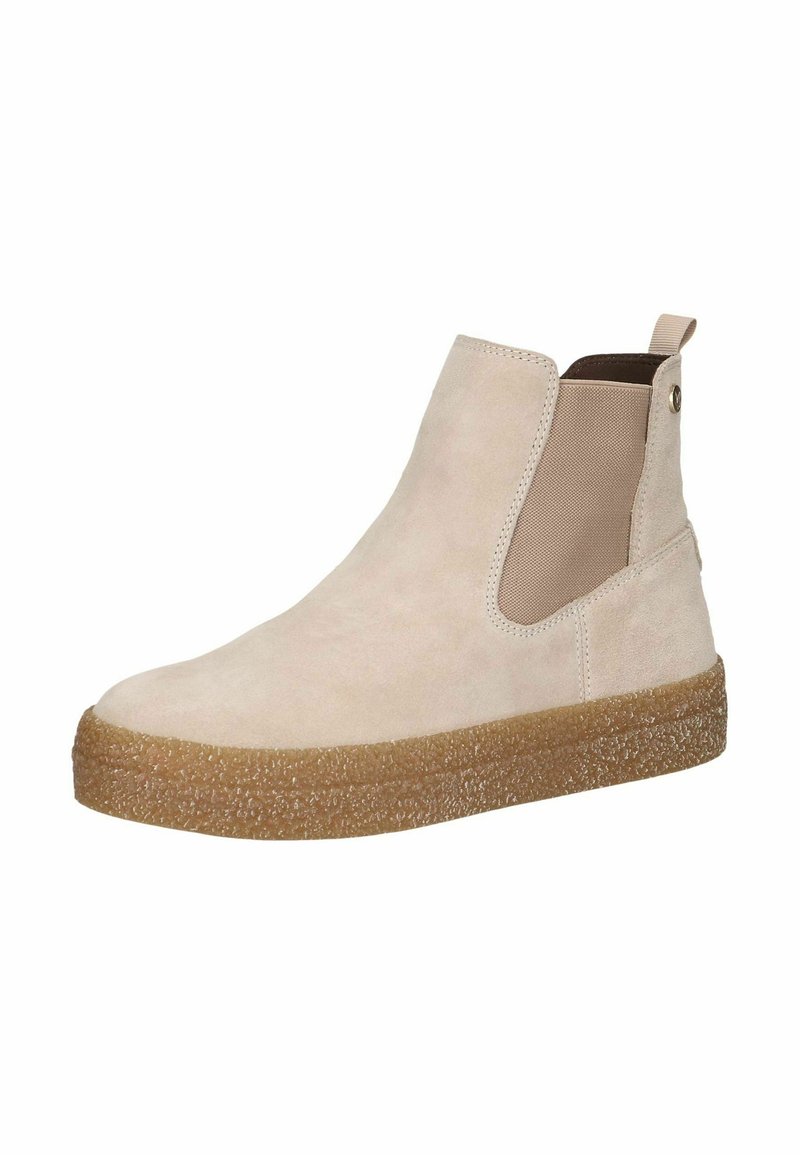 Platform Boots Plateau Stiefelette Beige Caprice Platform Ankle