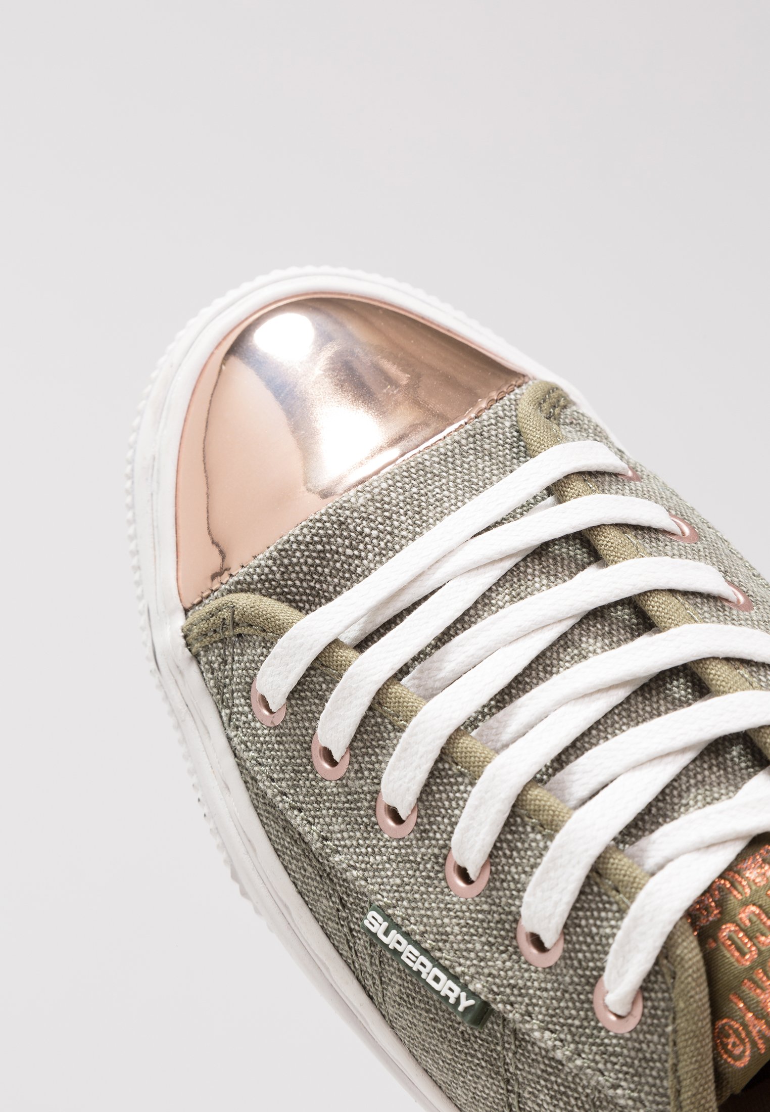superdry rose gold trainers