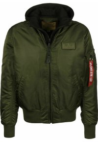 Alpha Industries - MA-1 D-TEC - Jas - dark green black Miniatuurafbeelding 1