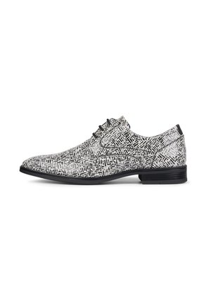 Lace-ups - black  white