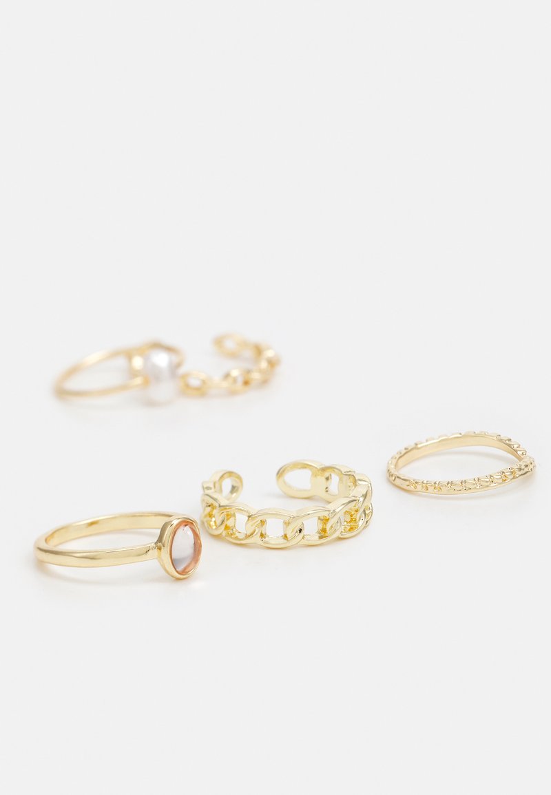 Damen Halsketten | Pieces PCMELI 8 PACK Ring gold-coloured/goldfarben - JC64607 Damen Halsketten | Pieces PCMELI 8 PACK Ring gold-coloured/goldfarben - JC64607