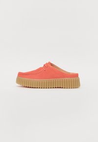 Clarks TORHILL MULE Sandalias planas coral/rosa