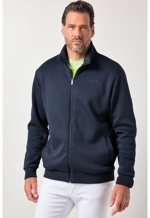 Sweater met rits - navy blue