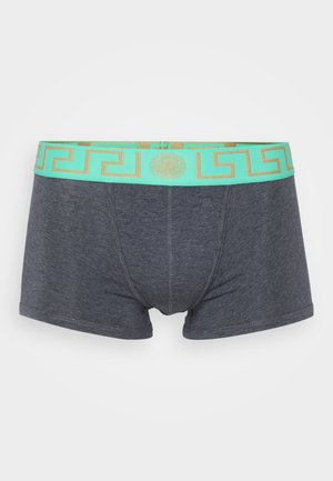 Versace UNDERPANTS LOW RISE TRUNK - Kurze Boxershorts - grey melange/mint/oro