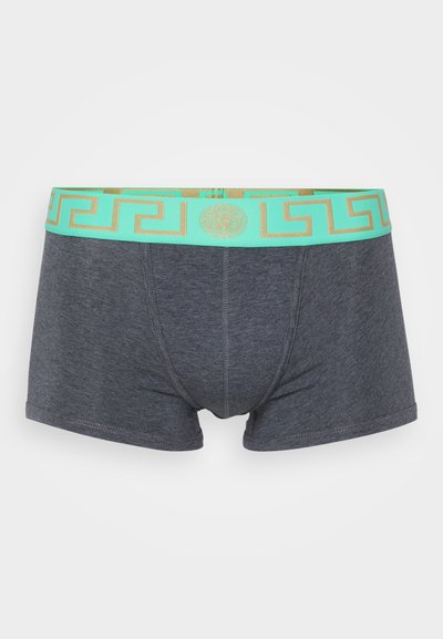 Versace UNDERPANTS LOW RISE TRUNK TOPEKA NEW LOGO - Chiloți boxer - grey melange/mint/oro