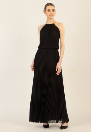PLISSEE - Robe longue - schwarz