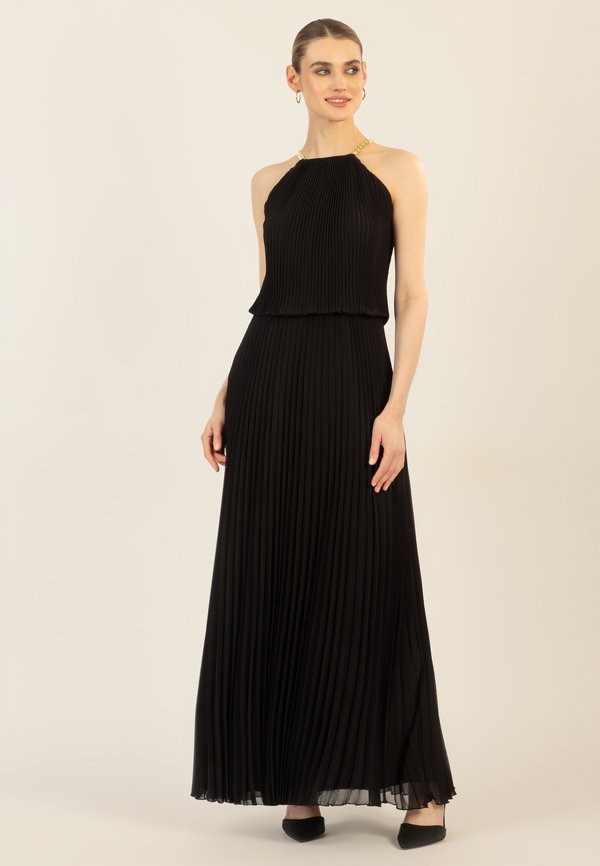 PLISSEE - Maxikleid - schwarz