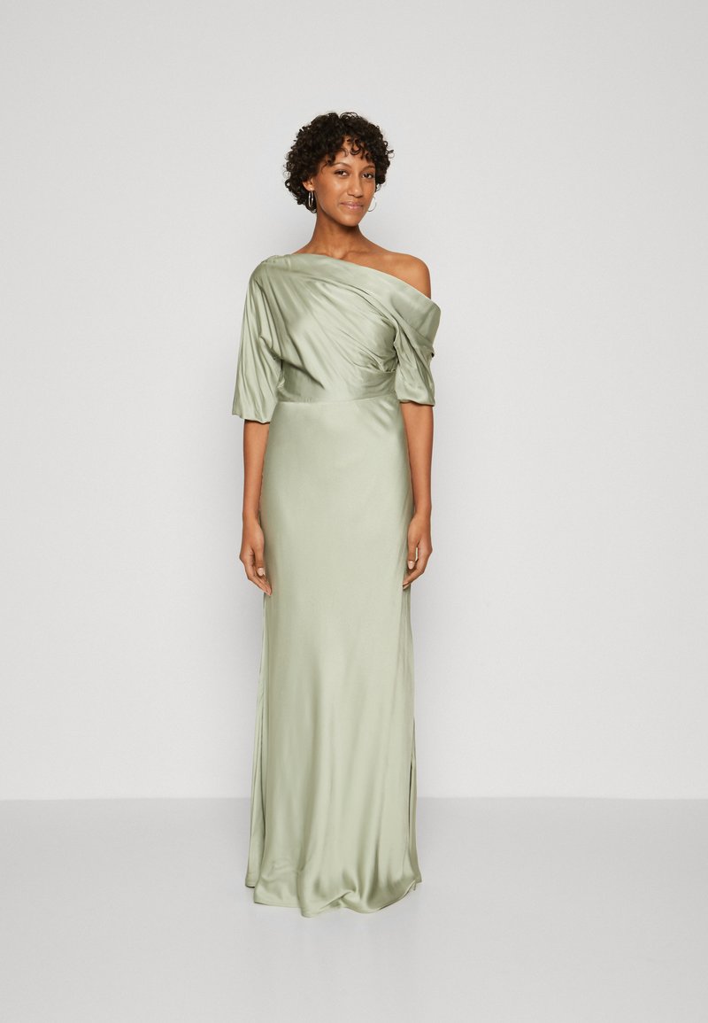 By Malina - MARISA ASYMMETRICAL MAXI DRESS - Gallakjole - sage, Forstør