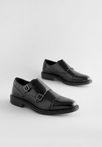 REGULAR FIT - DOUBLE MONK  - Paelteta kingad - black