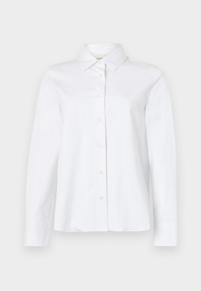 CLOSED CLASSIC SHIRT WITH STRAP DETAIL - Skjortebluse - white