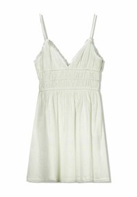 RUFFLED RUSTIC - MINI - Vapaa-ajan mekko - white